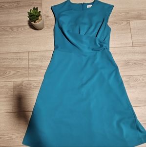 calvin klein dress size 6 turquoise color